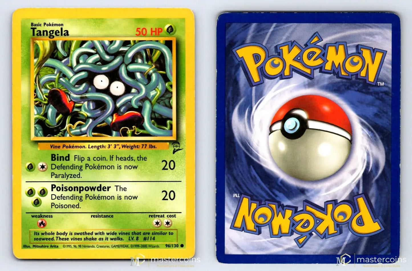 Tangela 96/130 Base Set 2 Pokemon MP - Mastercoins