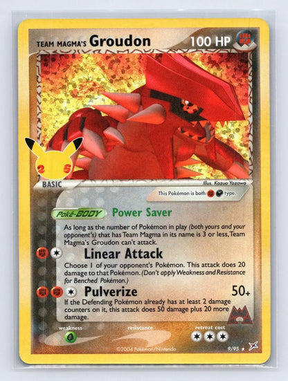 Team Magma's Groudon 9/95 25th Celebrations: Classic Collection Pokemon NM - Mastercoins