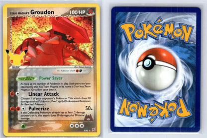 Team Magma's Groudon 9/95 25th Celebrations: Classic Collection Pokemon NM - Mastercoins