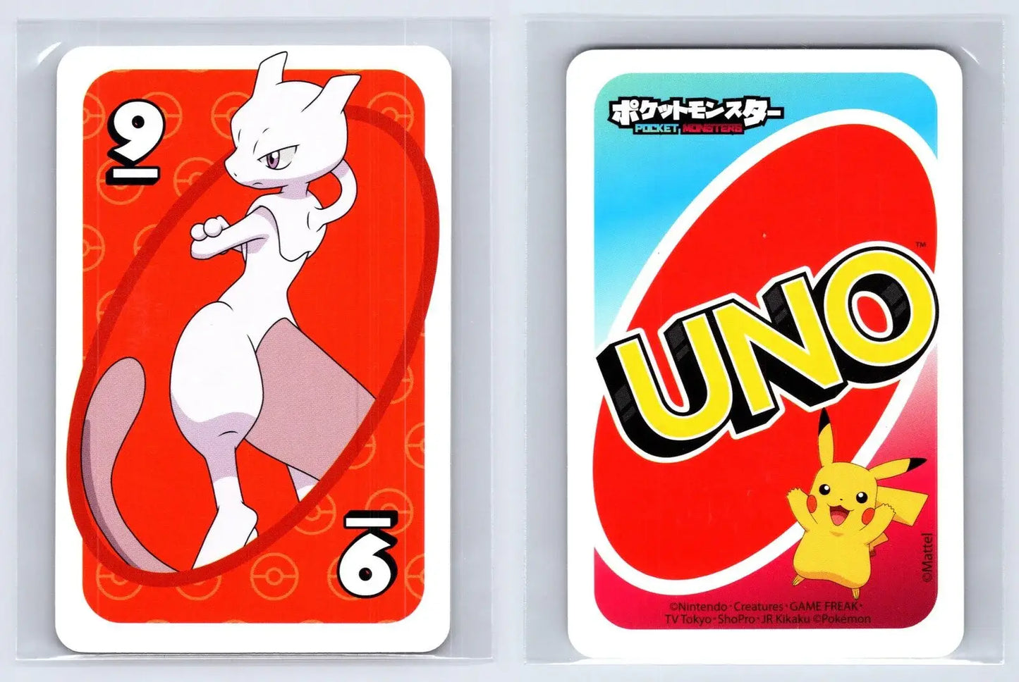 Team Rocket Mewtwo RED Pokémon UNO Japanese Card - Mastercoins