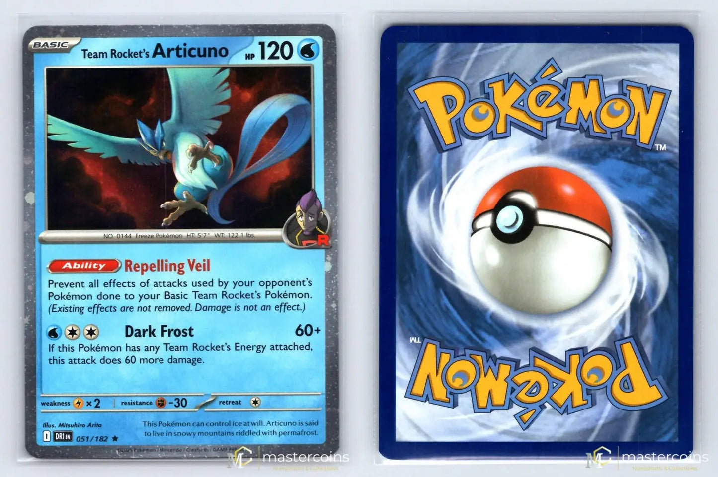 Team Rocket's Articuno 051/182 Destined Rivals Pokemon NM - Mastercoins