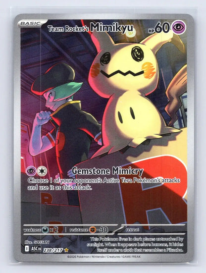 Team Rocket's Mimikyu 238/217 ME: Ascended Heroes Pokemon NM - Mastercoins