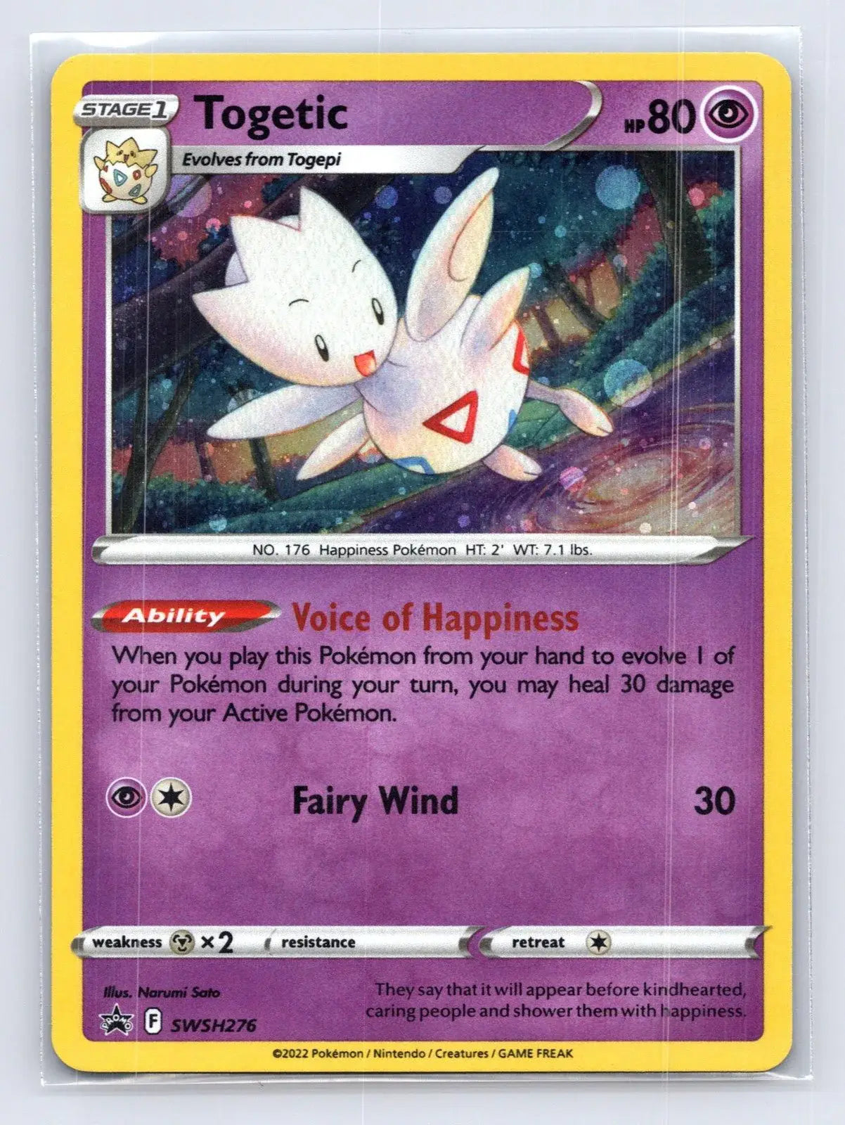 Togetic SWSH276 SWSH Black Star Pokemon NM - Mastercoins