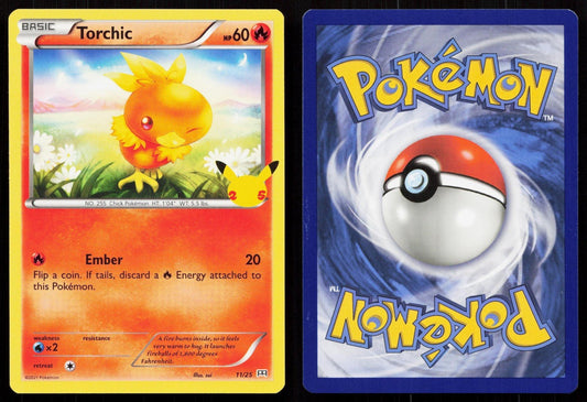 TORCHIC 011/025 MCDONALD'S 25TH ANNIVERSARY PROMOS NM - Mastercoins