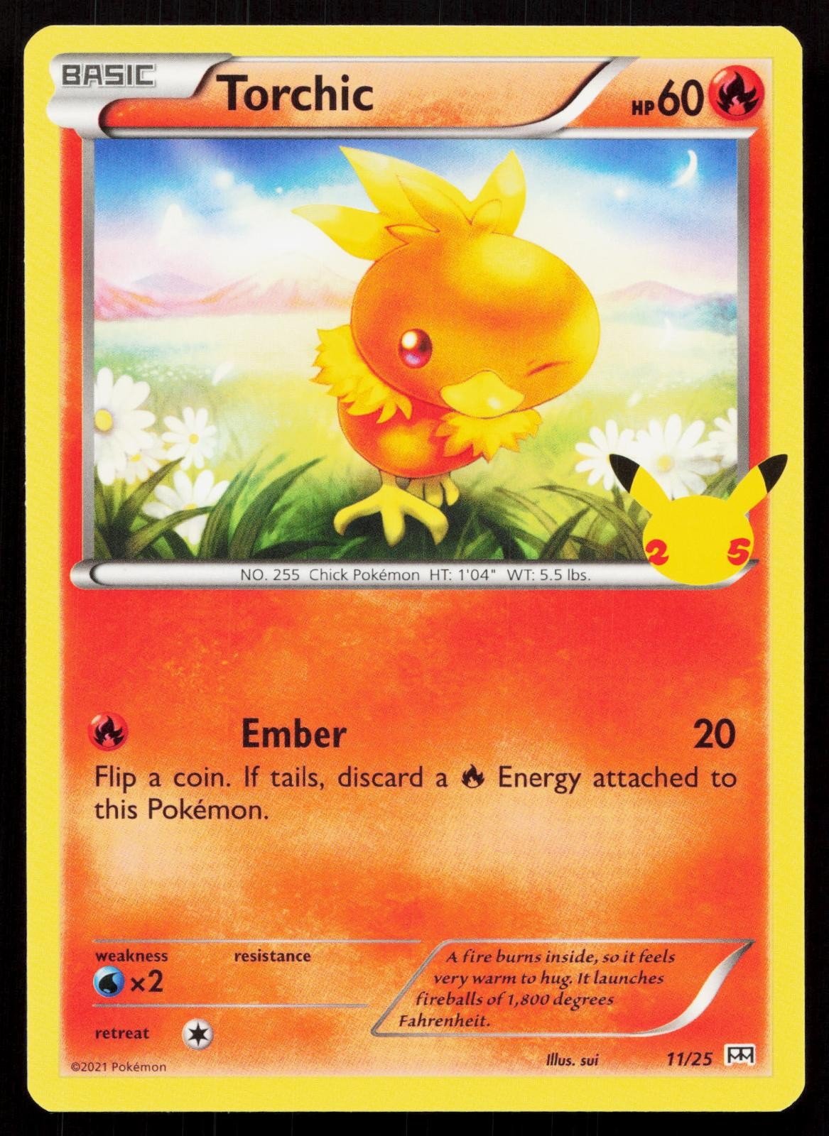 TORCHIC 011/025 MCDONALD'S 25TH ANNIVERSARY PROMOS NM - Mastercoins