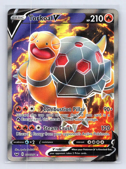 Torkoal V 188/202 Sword & Shield Pokemon NM - Mastercoins