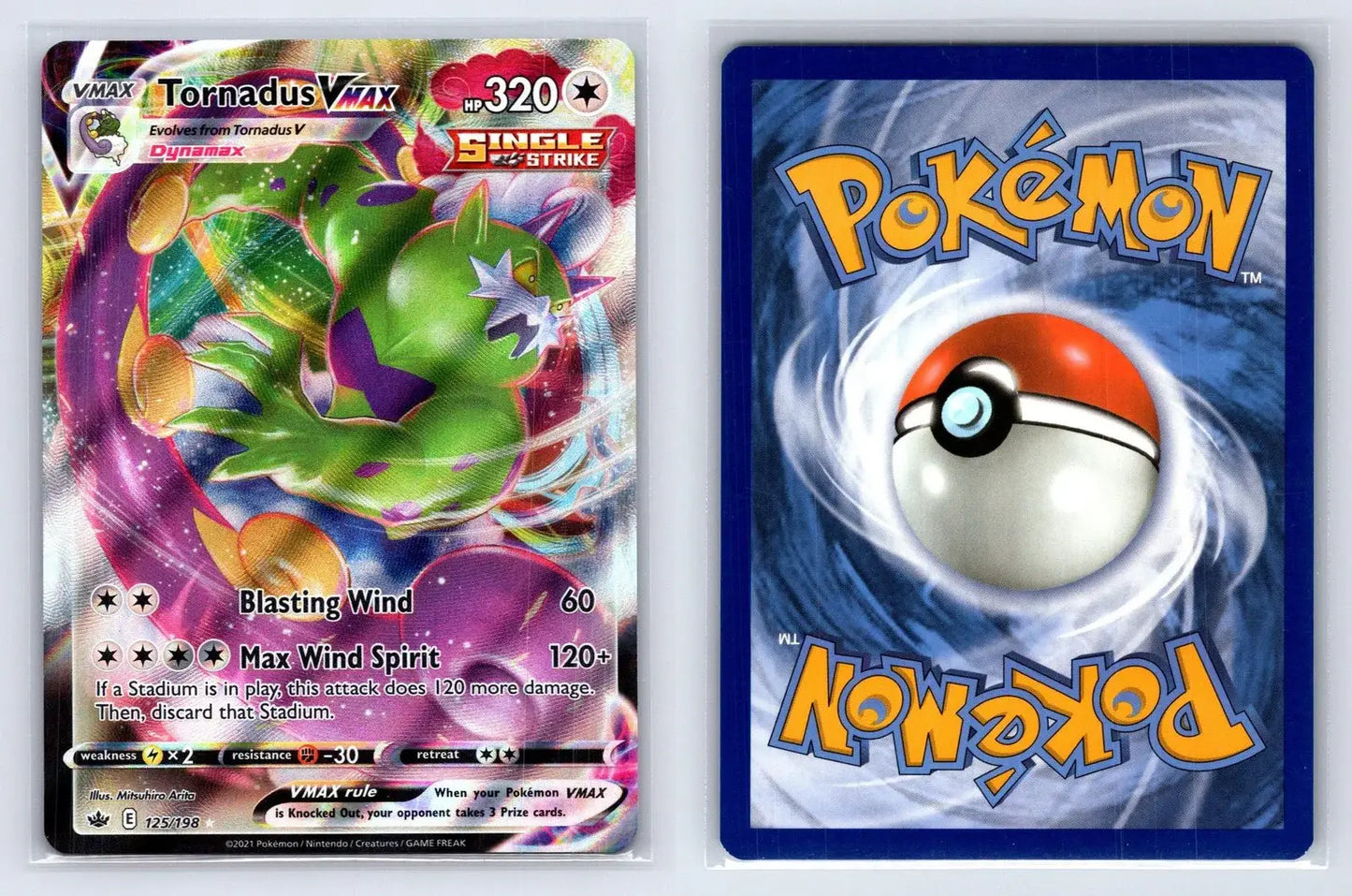 Tornadus VMAX 125/198 Chilling Reign Pokemon NM - Mastercoins