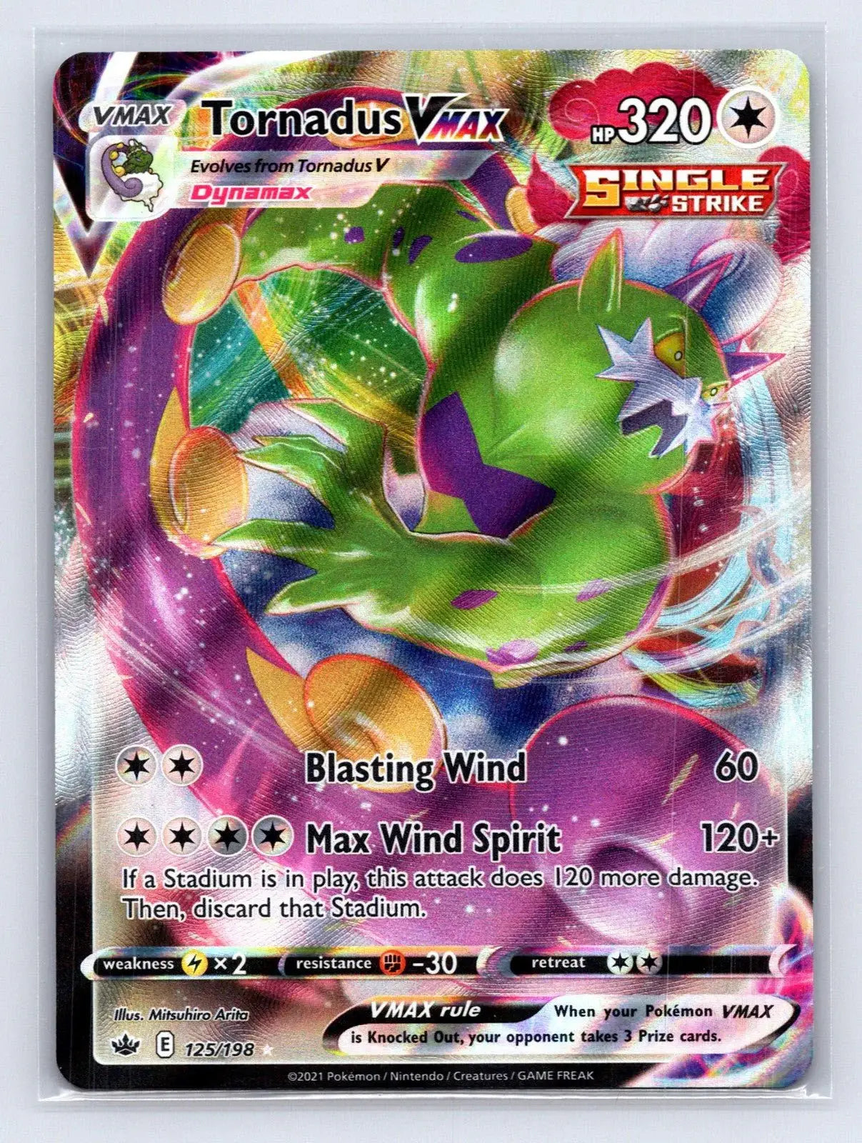 Tornadus VMAX 125/198 Chilling Reign Pokemon NM - Mastercoins