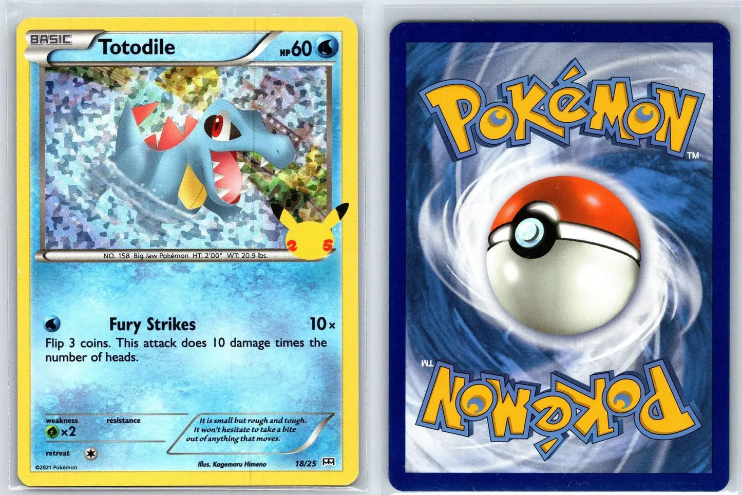 Totodile 18/25 McDonald's Collection 2021 Pokemon NM - Mastercoins