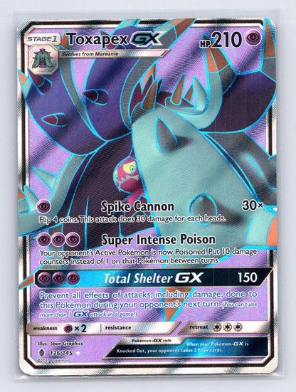 Toxapex GX 136/145 Guardians Rising Pokemon NM - Mastercoins