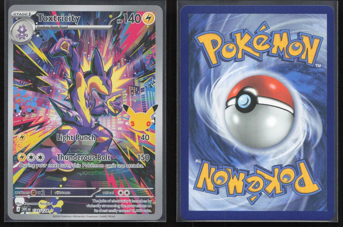 Toxtricity 134/128 ME: 30th Celebration Illustration Rare NM - Mastercoins
