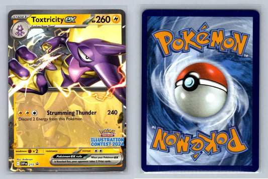 Toxtricity ex SVP 215 BLACK STAR PROMO Pokemon Illustration Contest 2024 - Mastercoins