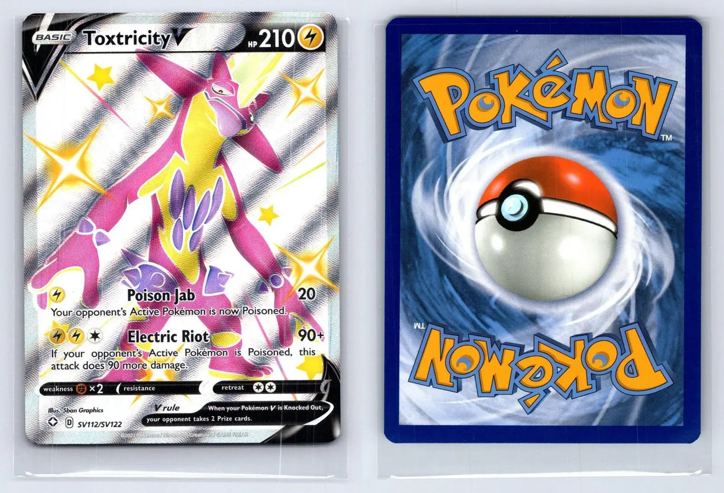 Toxtricity V SV112/SV122 Shining Fates Shiny Vault Pokemon NM - Mastercoins