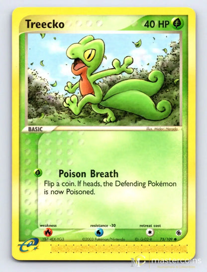Treecko 75/109 Ruby & Sapphire Pokemon MP - Mastercoins