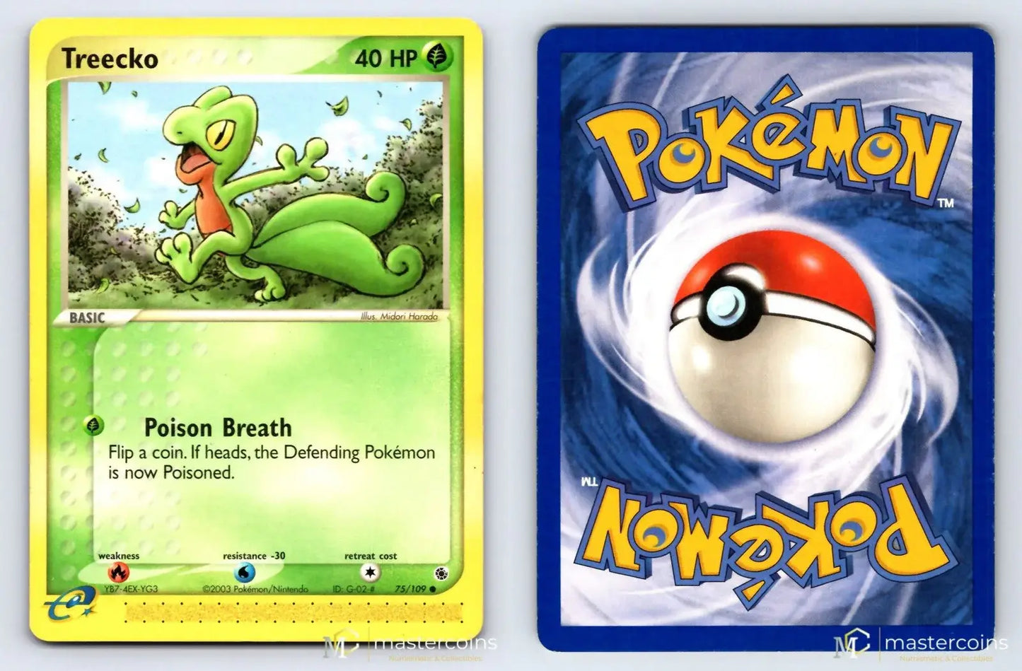 Treecko 75/109 Ruby & Sapphire Pokemon MP - Mastercoins