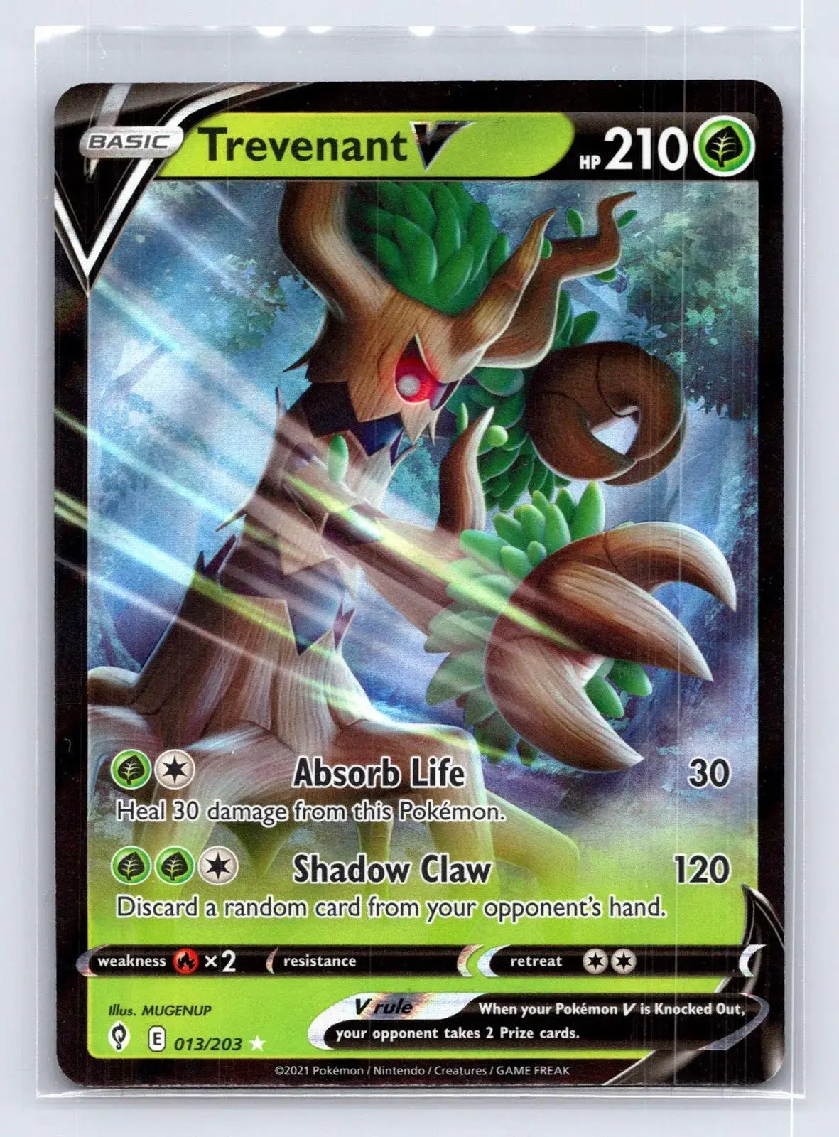Trevenant V 013/203 Evolving Skies Pokemon NM - Mastercoins