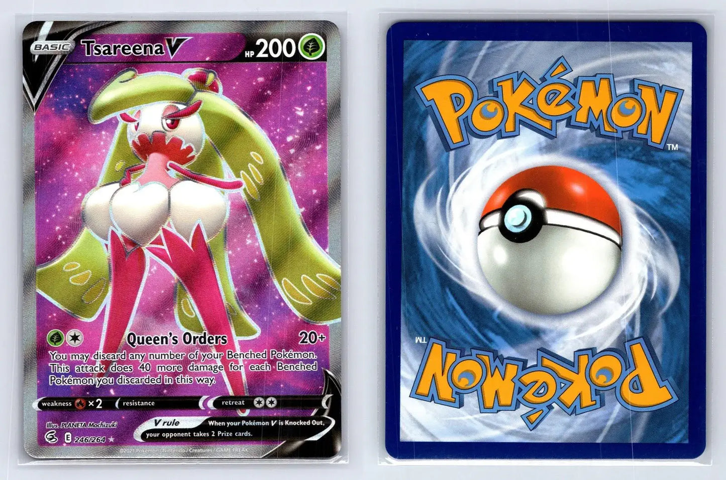 Tsareena V 246/264 Fusion Strike Pokemon NM - Mastercoins