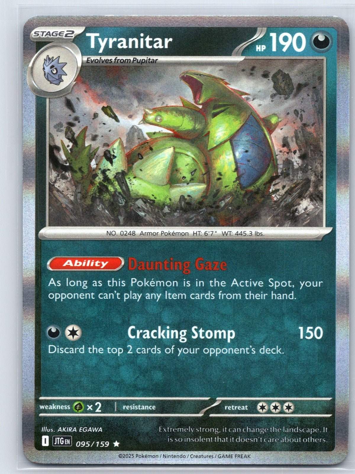 Tyranitar 095/159 Journey Together Pokemon NM - Mastercoins