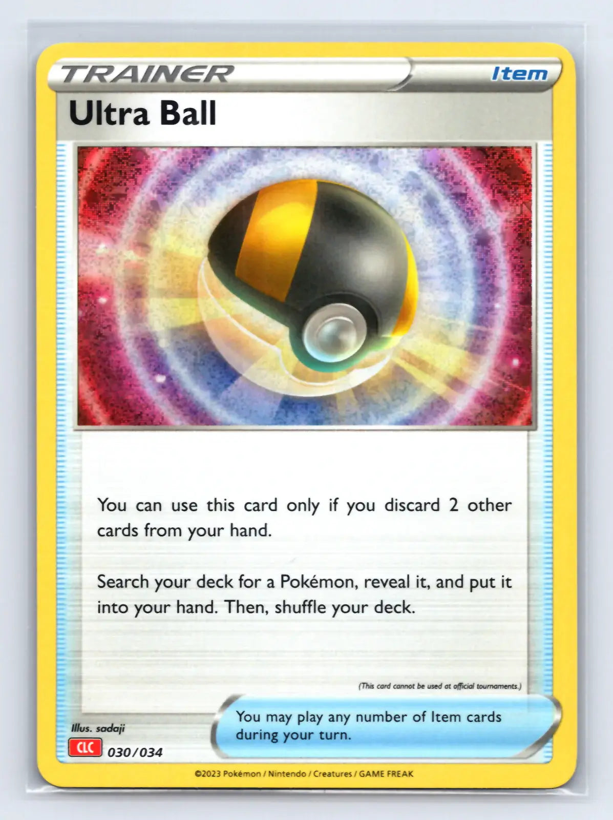 Ultra Ball 030/034 Classic Collection CLC Pokemon Near Mint - Mastercoins