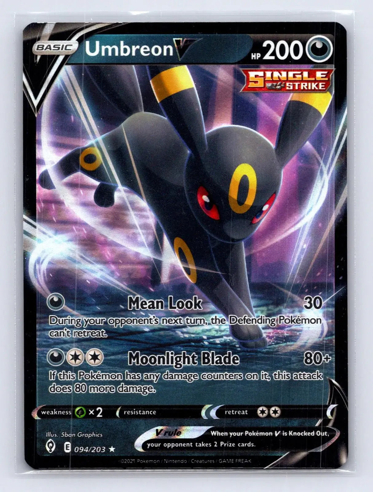 Umbreon V 094/203 Evolving Skies Pokemon NM - Mastercoins