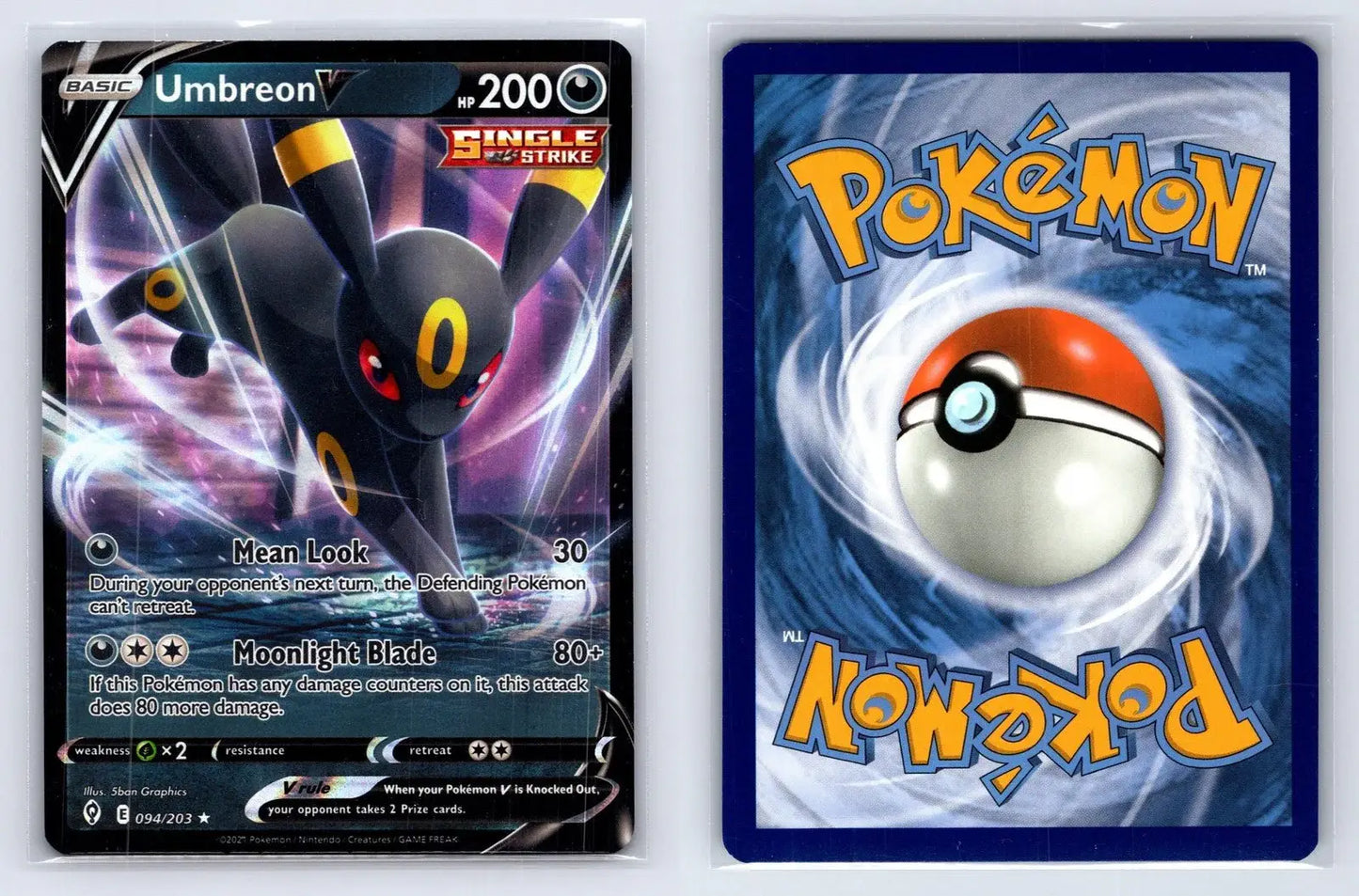 Umbreon V 094/203 Evolving Skies Pokemon NM - Mastercoins