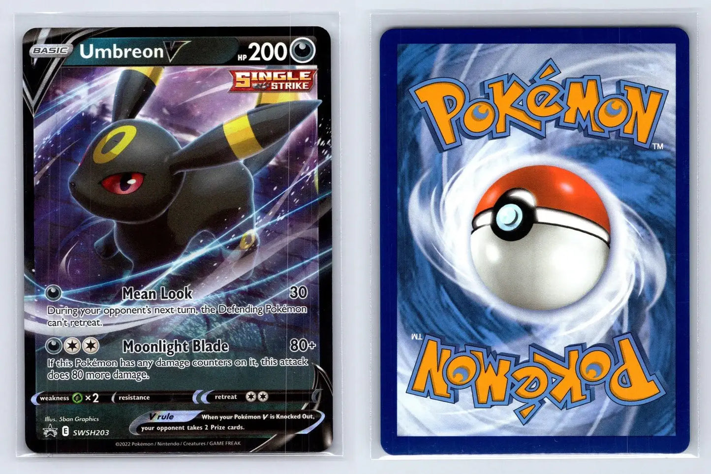 Umbreon V SWSH203 SWSH Black Star Pokemon NM - Mastercoins