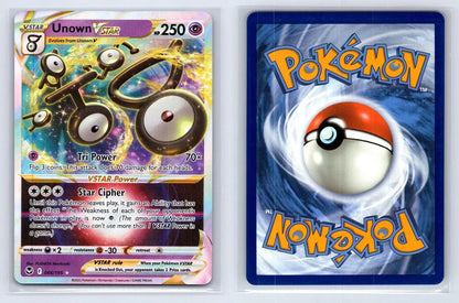 Unown VSTAR 066/195 Silver Tempest Pokemon NM - Mastercoins