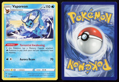 VAPOREON 030/185 VIVID VOLTAGE NM - Mastercoins
