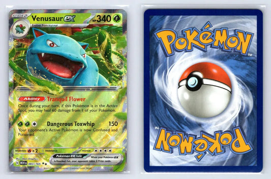 Venusaur ex 003/165 Promo 151 Pokemon NM - Mastercoins