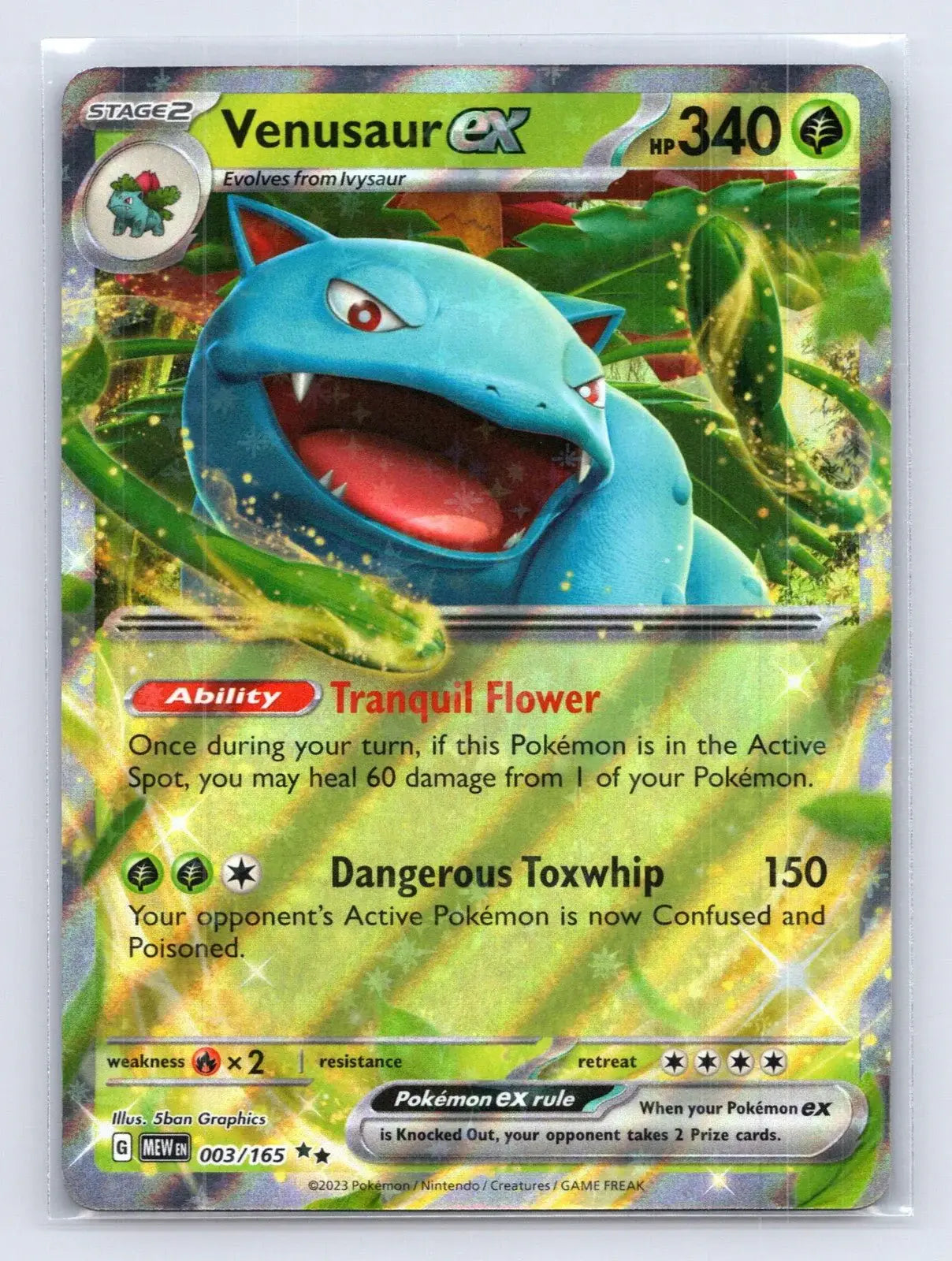 Venusaur ex 003/165 Promo 151 Pokemon NM - Mastercoins