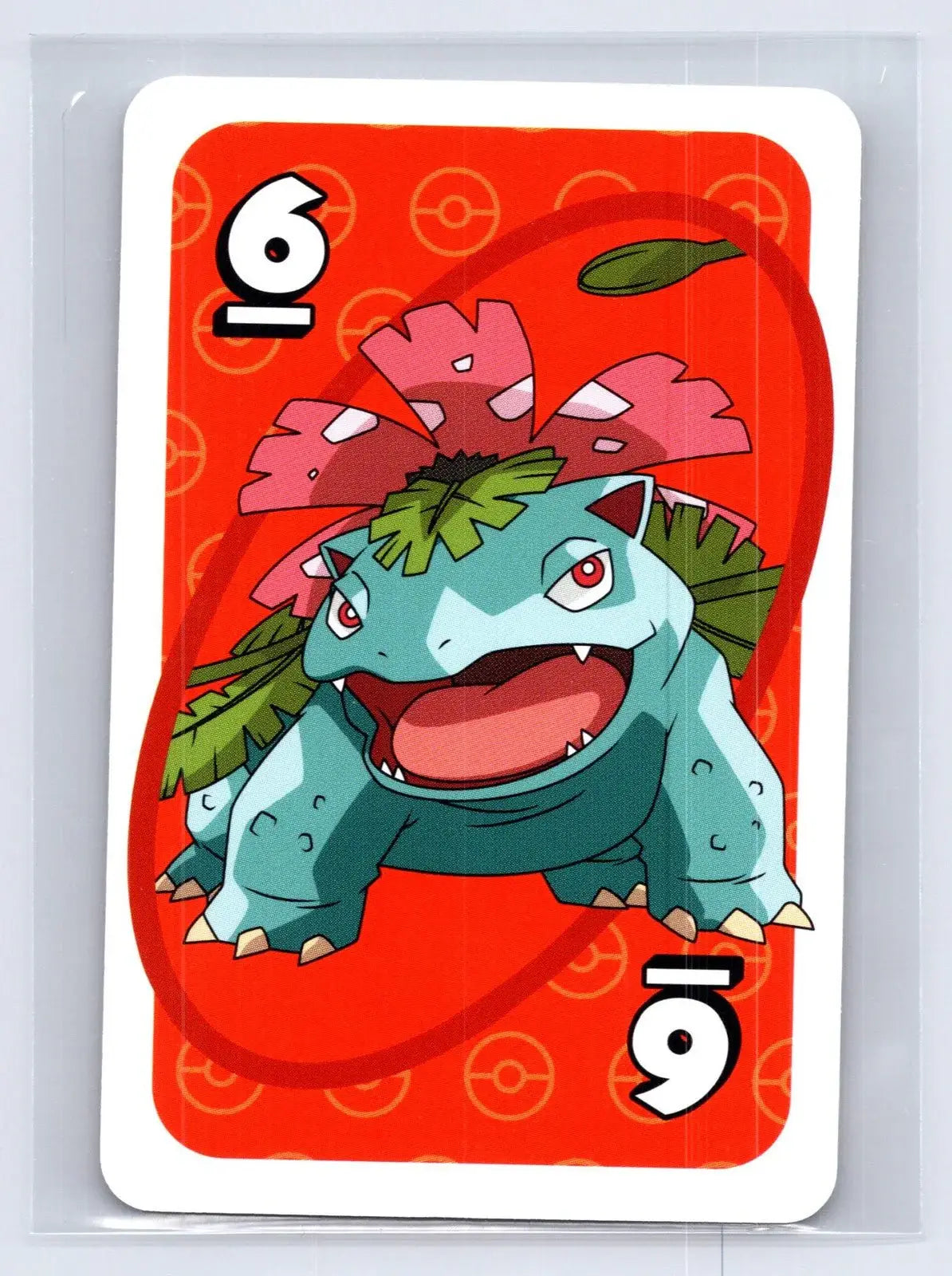 Venusaur RED Pokémon UNO Japanese Card - Mastercoins