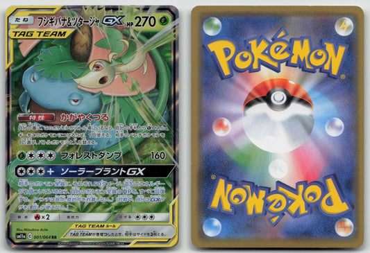Venusaur & Snivy GX 001/064 Remix Bout Pokemon Japanese HP - Mastercoins