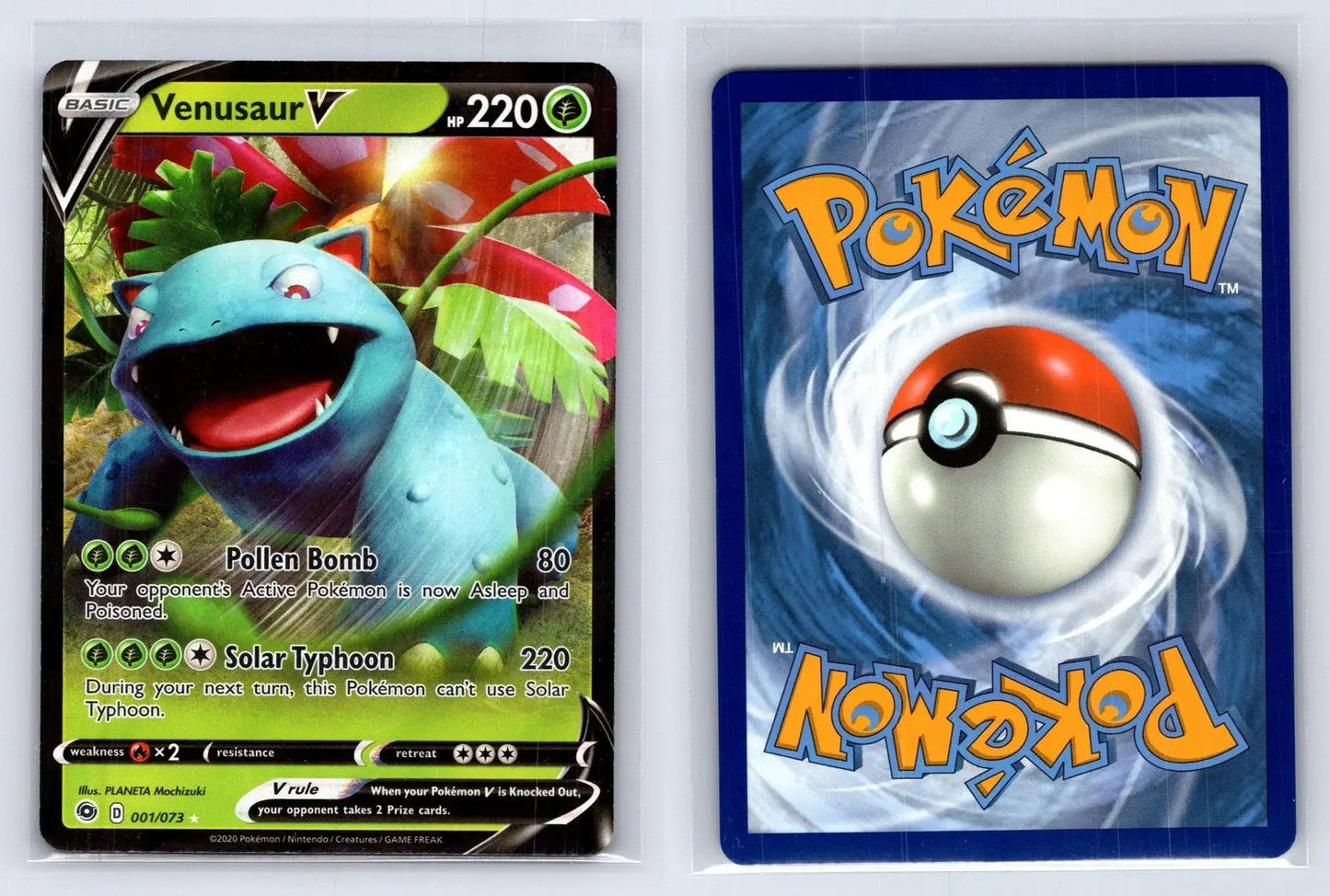 Venusaur V 001/073 Champion's Path Pokemon NM - Mastercoins