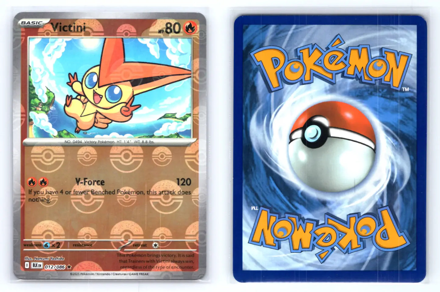 Victini 012/086 Poke Ball Holo Promo Black Bolt - Mastercoins