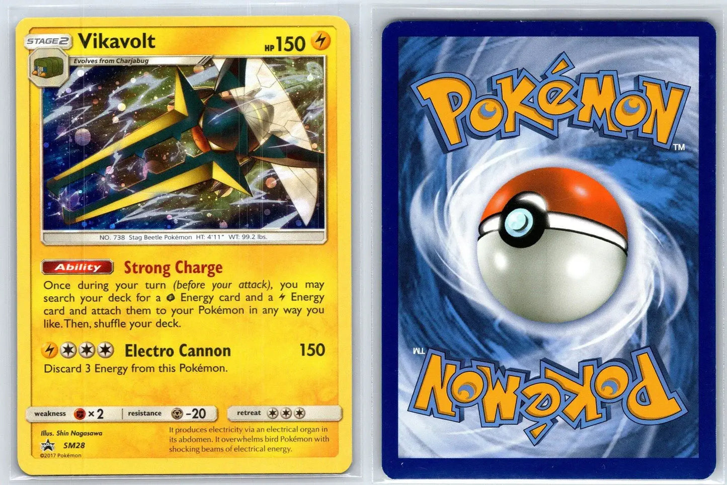 Vikavolt SM28 SM Black Star Promos Pokemon NM - Mastercoins