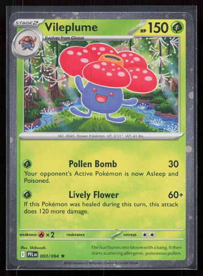 VILEPLUME 003/094 PHANTASMAL FLAMES NM - Mastercoins