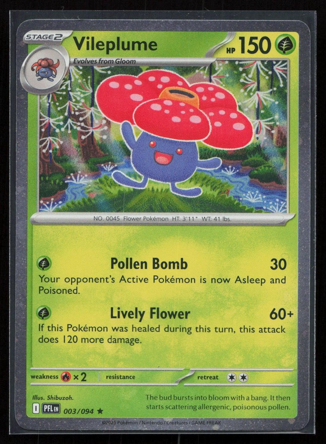 Vileplume (Cosmos Holo) 003/094 Miscellaneous Cards & Products Rare NM - Mastercoins