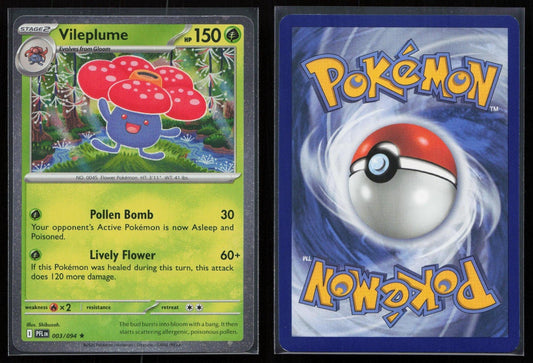 Vileplume (Cosmos Holo) 003/094 Miscellaneous Cards & Products Rare NM - Mastercoins