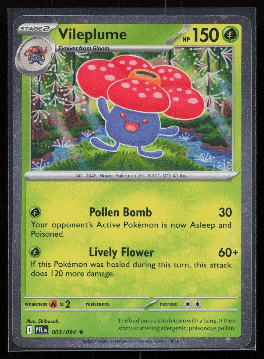 Vileplume (Cosmos Holo) 003/094 Miscellaneous Cards & Products Rare NM - Mastercoins