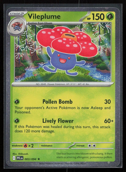 Vileplume (Cosmos Holo) 003/094 Miscellaneous Cards & Products Rare NM - Mastercoins