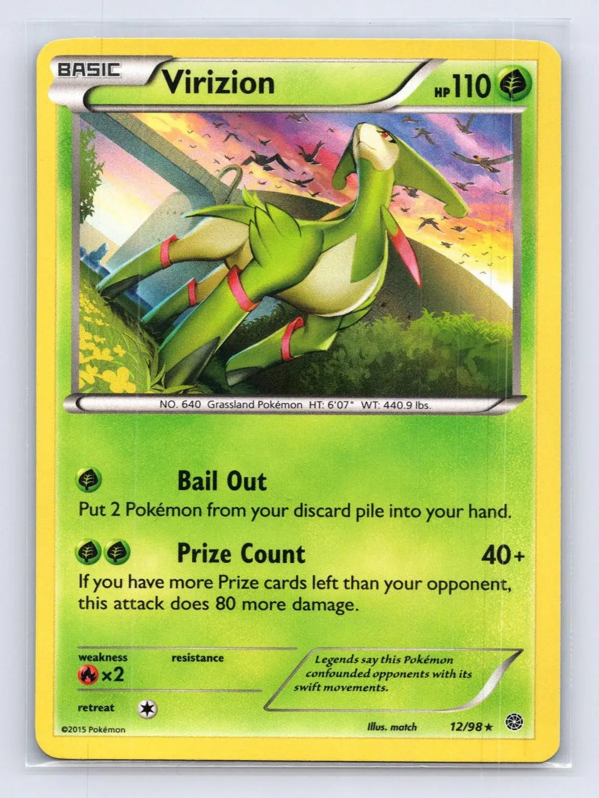 Virizion 12/98 Ancient Origins Pokemon NM - Mastercoins