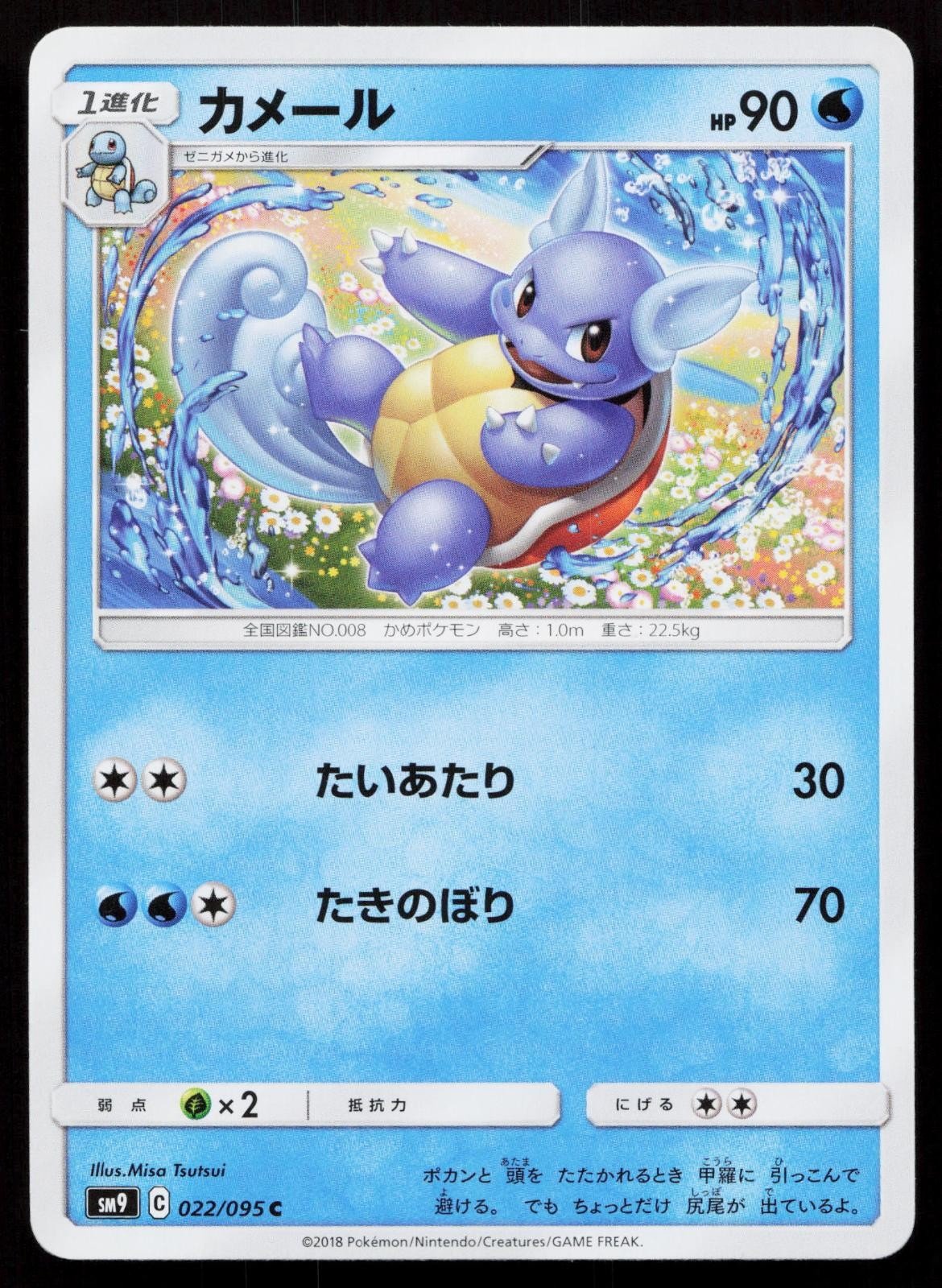 Wartortle 022/095 Tag Bolt Japanese - Mastercoins