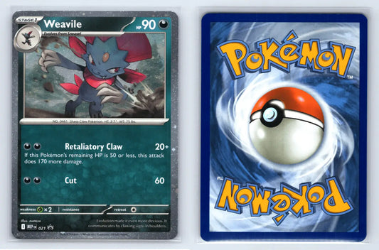 Weavile 74/156 Rare Mega Evolution Pokemon Near Mint - Mastercoins