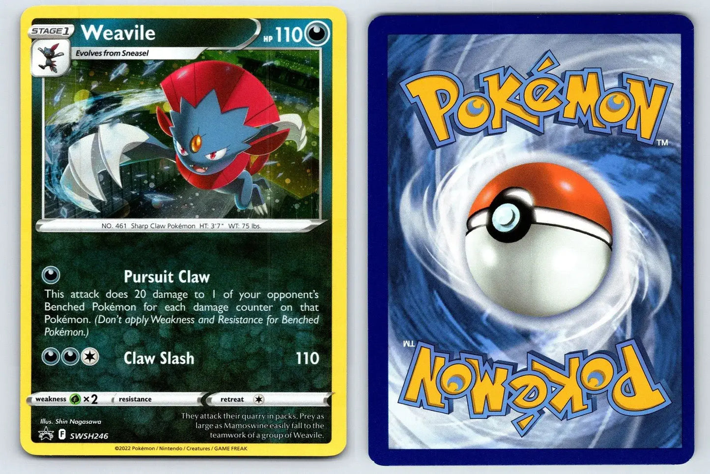 Weavile SWSH246 SWSH Black Star Pokemon NM - Mastercoins