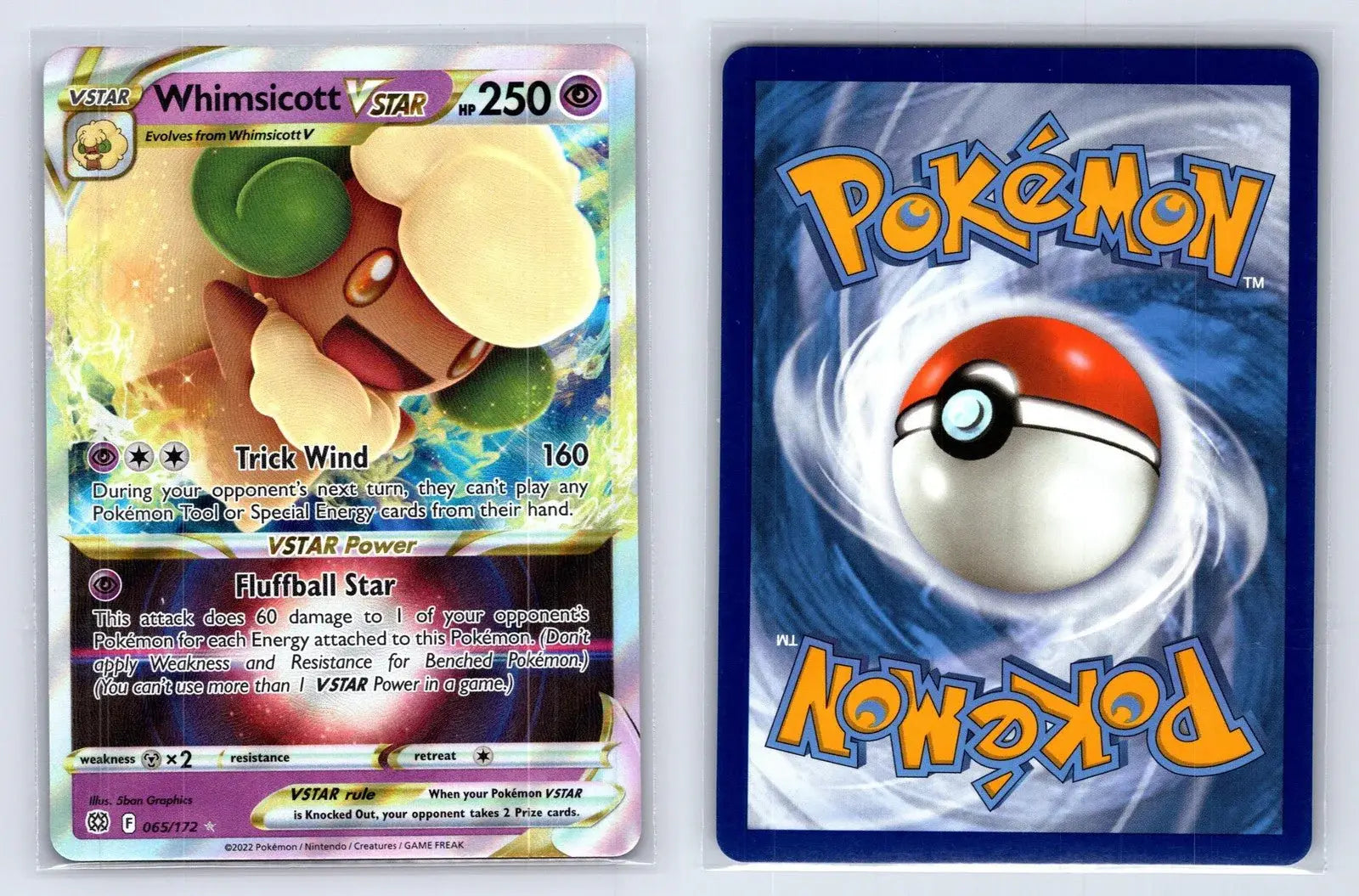 Whimsicott VSTAR 065/172 Brilliant Stars Pokemon NM