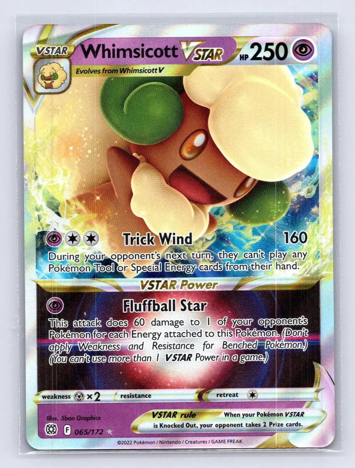 Whimsicott VSTAR 065/172 Brilliant Stars Pokemon NM - Mastercoins