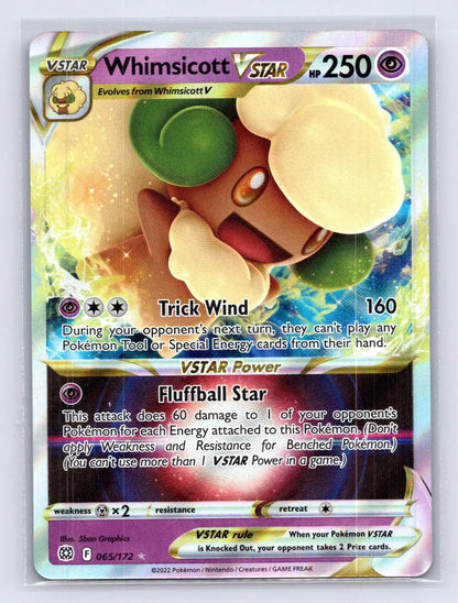 Whimsicott VSTAR 065/172 Brilliant Stars Pokemon NM - Mastercoins