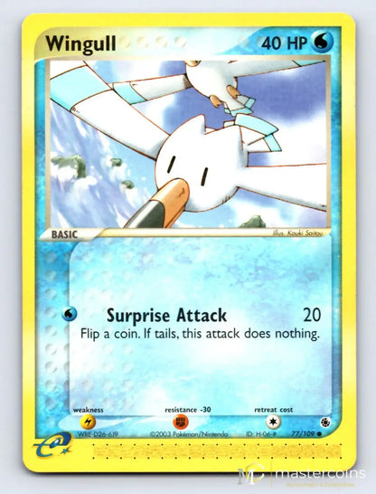 Wingull 77/109 Ruby & Sapphire Pokemon MP - Mastercoins