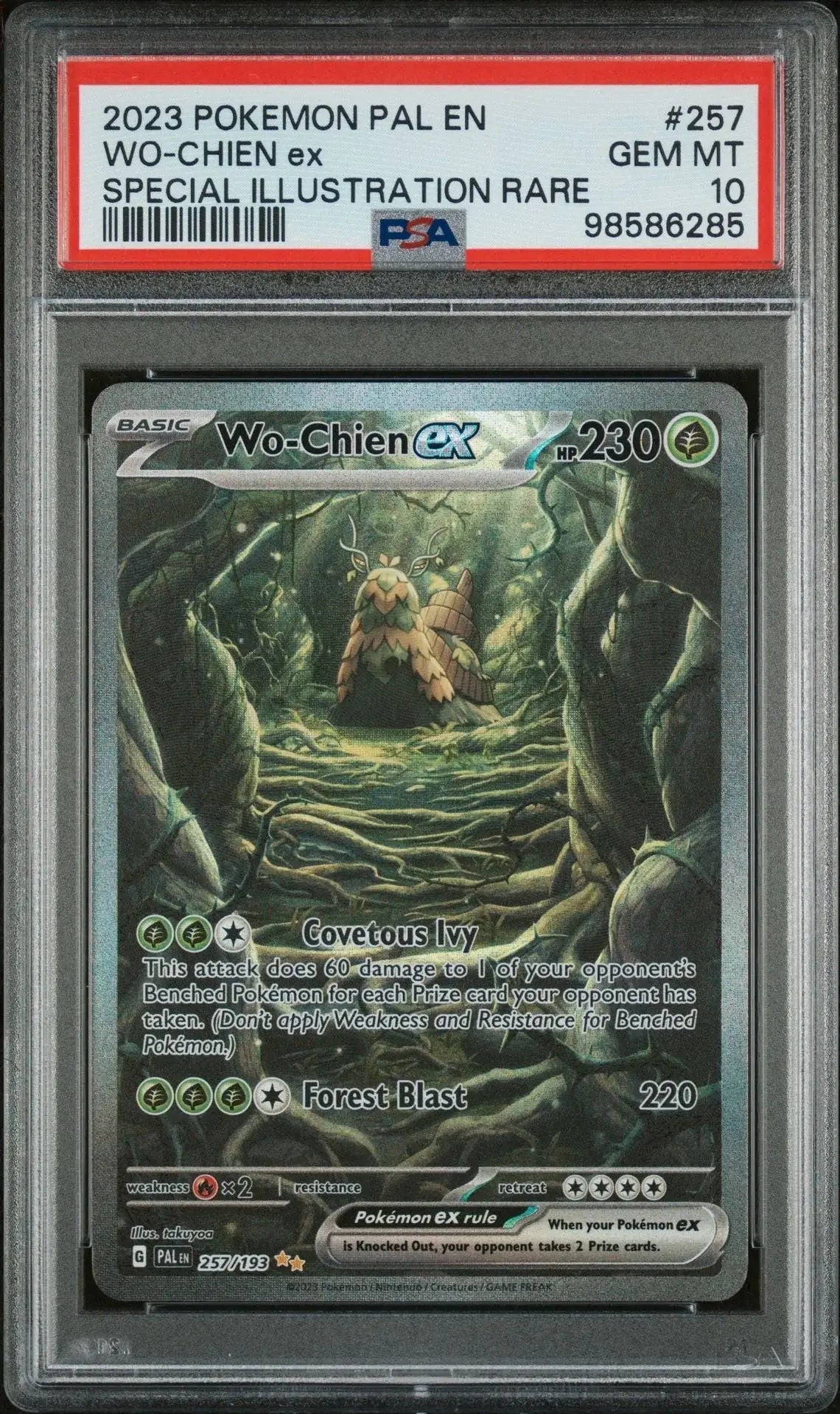 ️‍? Wo - Chien ex 257 Paldea Evolved PSA 10 - Mastercoins