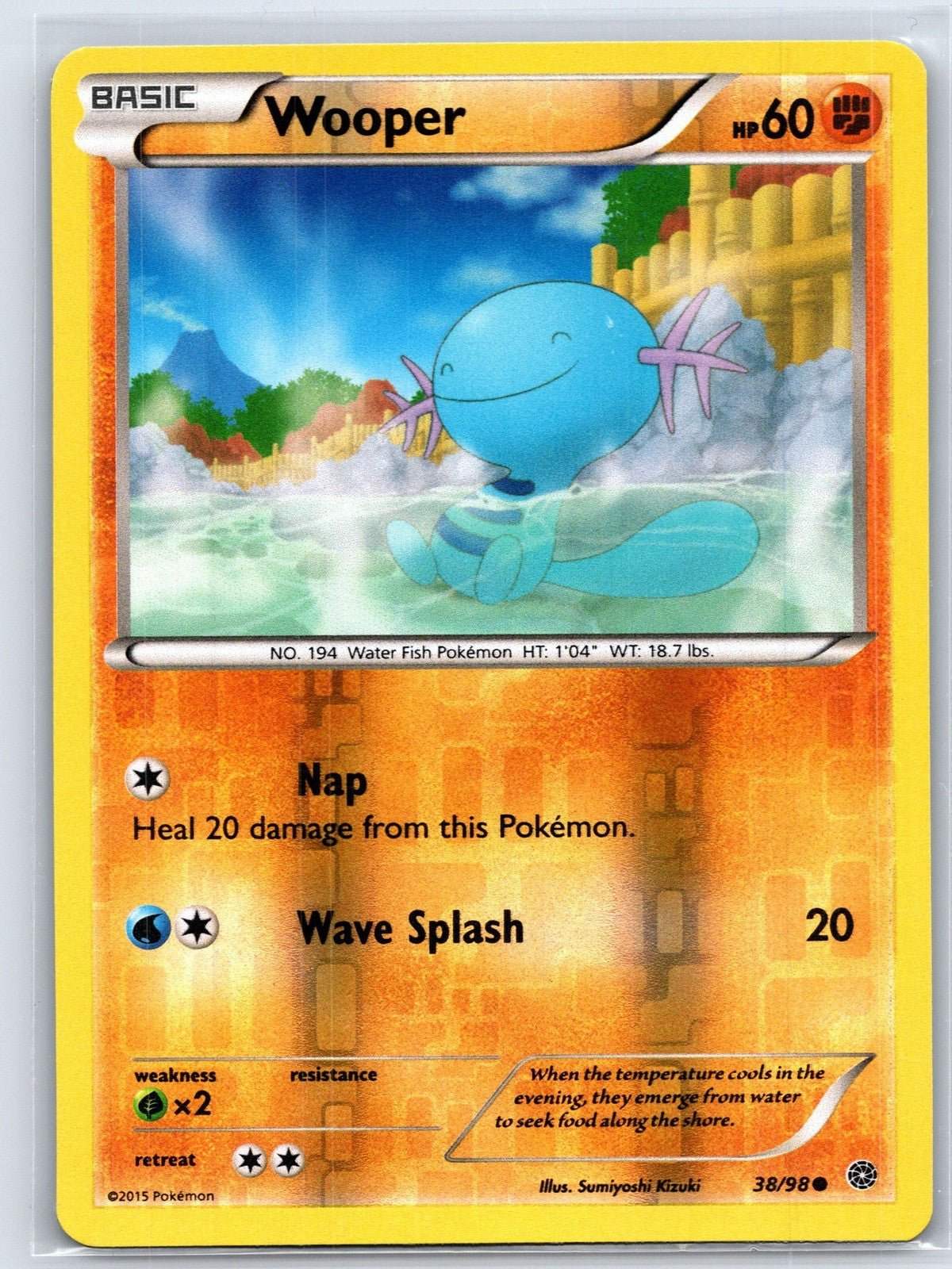 Wooper 38/98 Reverse Holo Ancient Origins Pokemon NM - Mastercoins